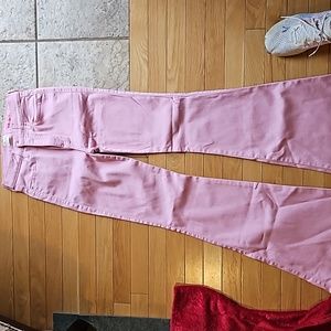 Alice and Olivia pink flair jeans